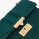 Charles Keith Chain Flap Shoulder Bag Dark Green